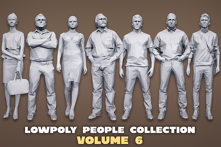 Lowpoly People Casual Pack Volume 6, a Characters & Person 3D Model by Kanistra Studio