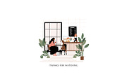 Dog Friendly Coffee Shop Posters., a Person Illustration by LyubovZaytseva (Thumbnail 9 of 9)
