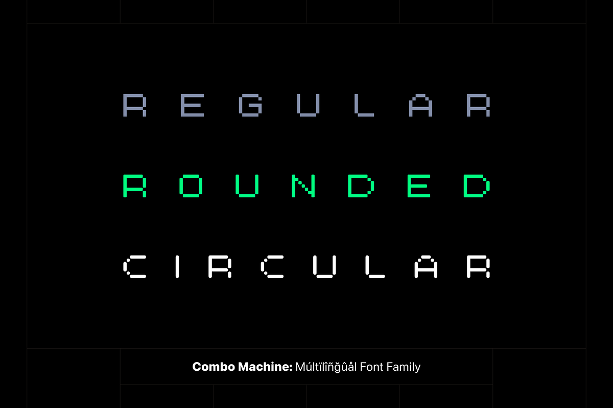 Combo Machine - Pixel Typeface, a Sans Serif Font by alpercakici (Photo 12 of 22)