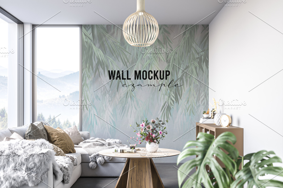 Wall mockup & wallpaper mockup, a Household Mockup by Hunny Badger (Photo 1 of 4)