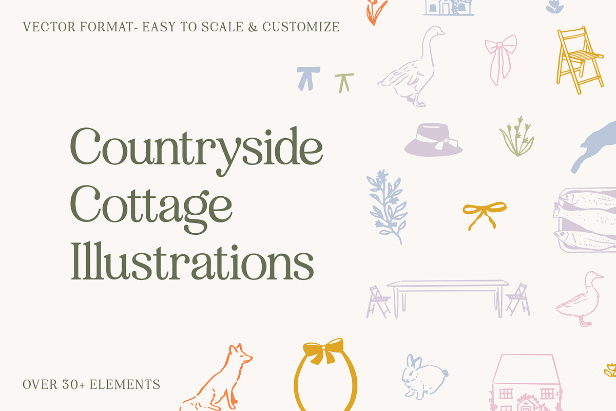 Countryside Cottage Illustrations, an Object Illustration by Mere Hunter (Photo 1 of 5)