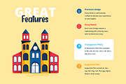 Flat Buildings Icons, a Duotone Icon by Prosymbols (Thumbnail 2 of 8)