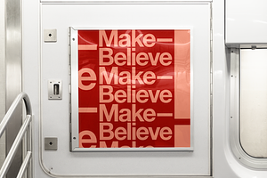 Square Subway / Train Ad Mockup