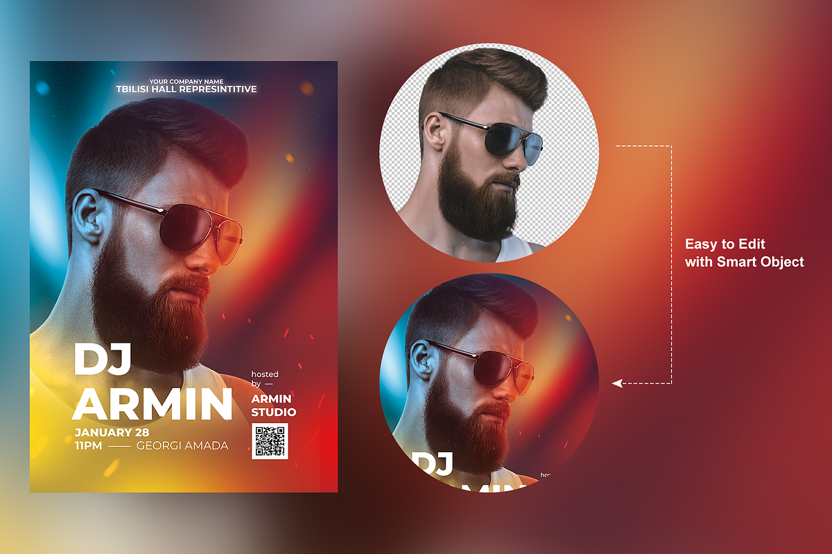 Dj Armin Vol.2 Flyer Template, a Flyer Template by bunebx (Photo 2 of 4)