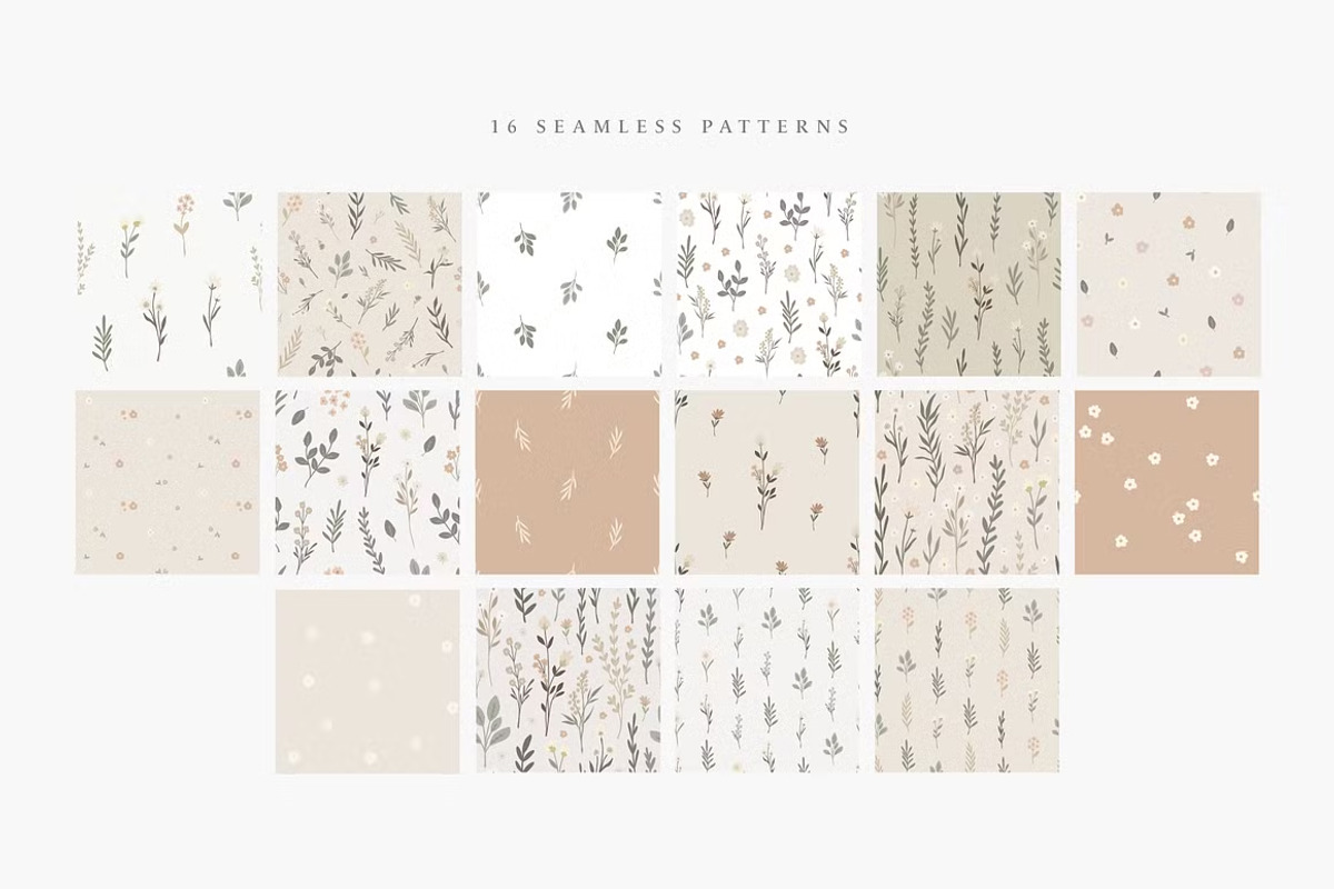 4 in 1 Pattern Bundle - 64 Patterns, a Pattern Graphic by Emilie Cliche (Photo 11 of 34)