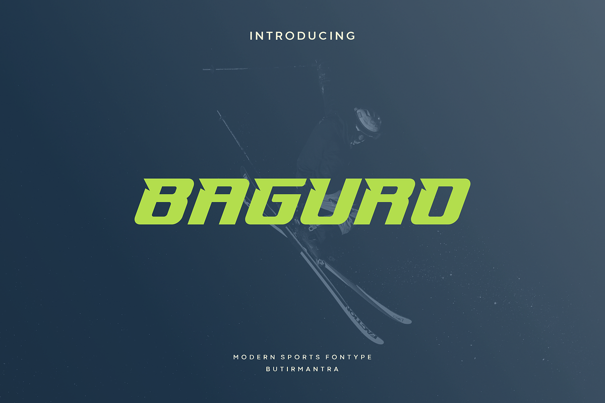 Baguro - Modern Sport Typeface, a Sans Serif Font by Letterna (Photo 1 of 4)
