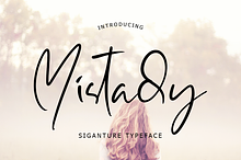 Mistady Signature Font