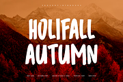 Holifall Autumn - Tropic Font, a Sans Serif Font by Iqsiart Studio (Thumbnail 1 of 6)