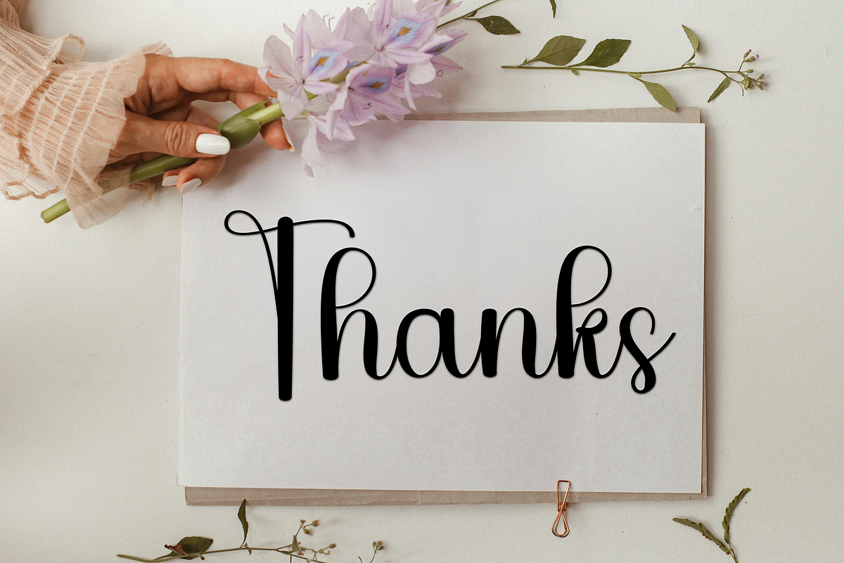 Flower Aromatic, a Handwritten Font by FreshTypeINK (Photo 6 of 8)