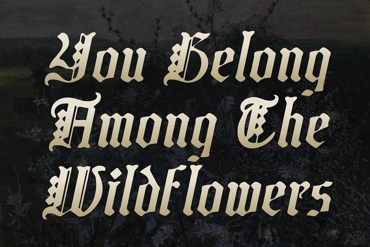 CS Enigma Drawn, a Blackletter Font by Craft Supply Co. (Photo 3 of 8)