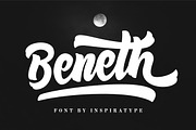 Beneth - Script Font, a Script Font by Inspiratype (Thumbnail 1 of 11)