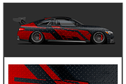 Dynamic Race Car Wrap Design, a Transportation Illustration by CarWrap design (Thumbnail 4 of 4)
