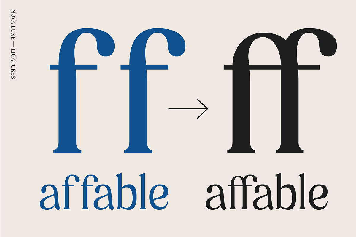 Nova Luxe, a Serif Font by Abigail Dewhirst (Photo 6 of 10)