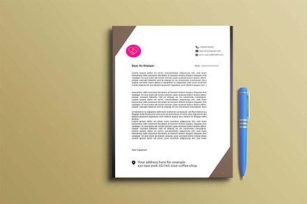 A4 letterhead, letterhead