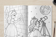 Magical Princess Coloring Book Vol30, a Person Illustration by ikarifq shop (Thumbnail 4 of 7)