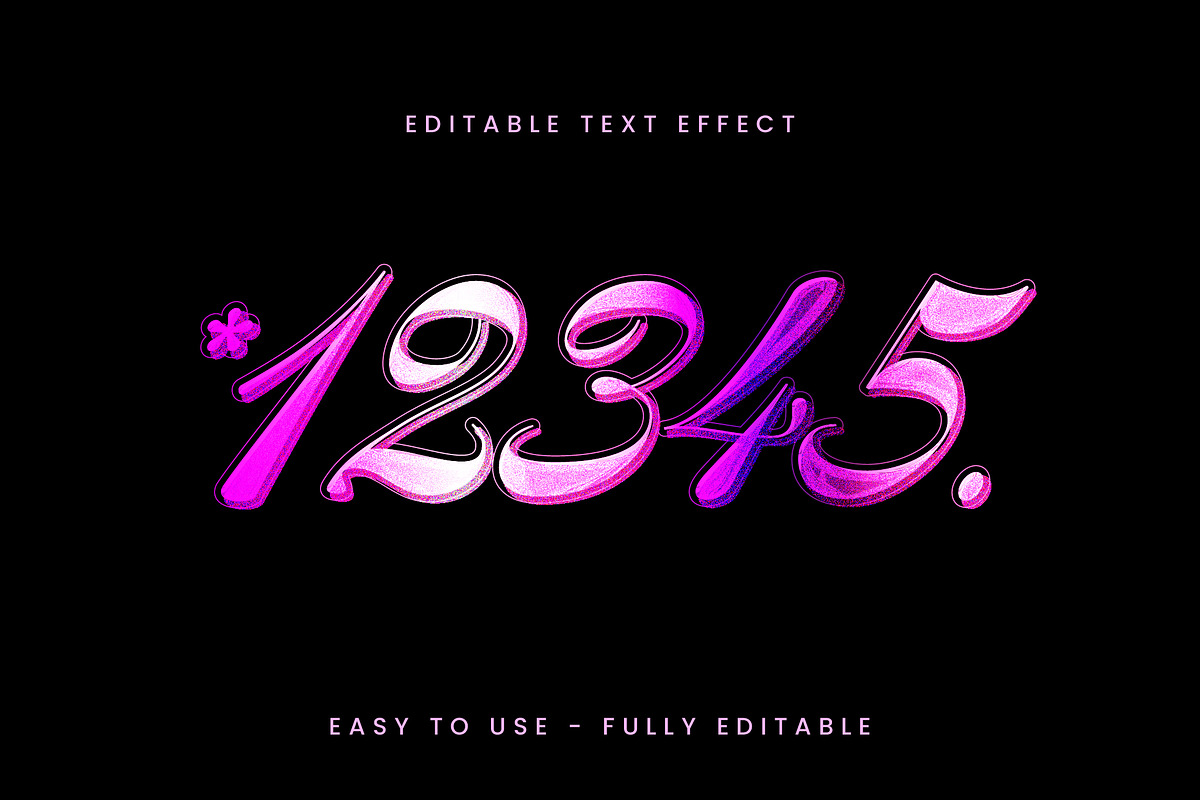 Glossy Gradient Script Text Effect preview 2