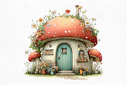 Whimsical Spring House Clipart, an Illustration by Craft Nest (Thumbnail 11 of 11)