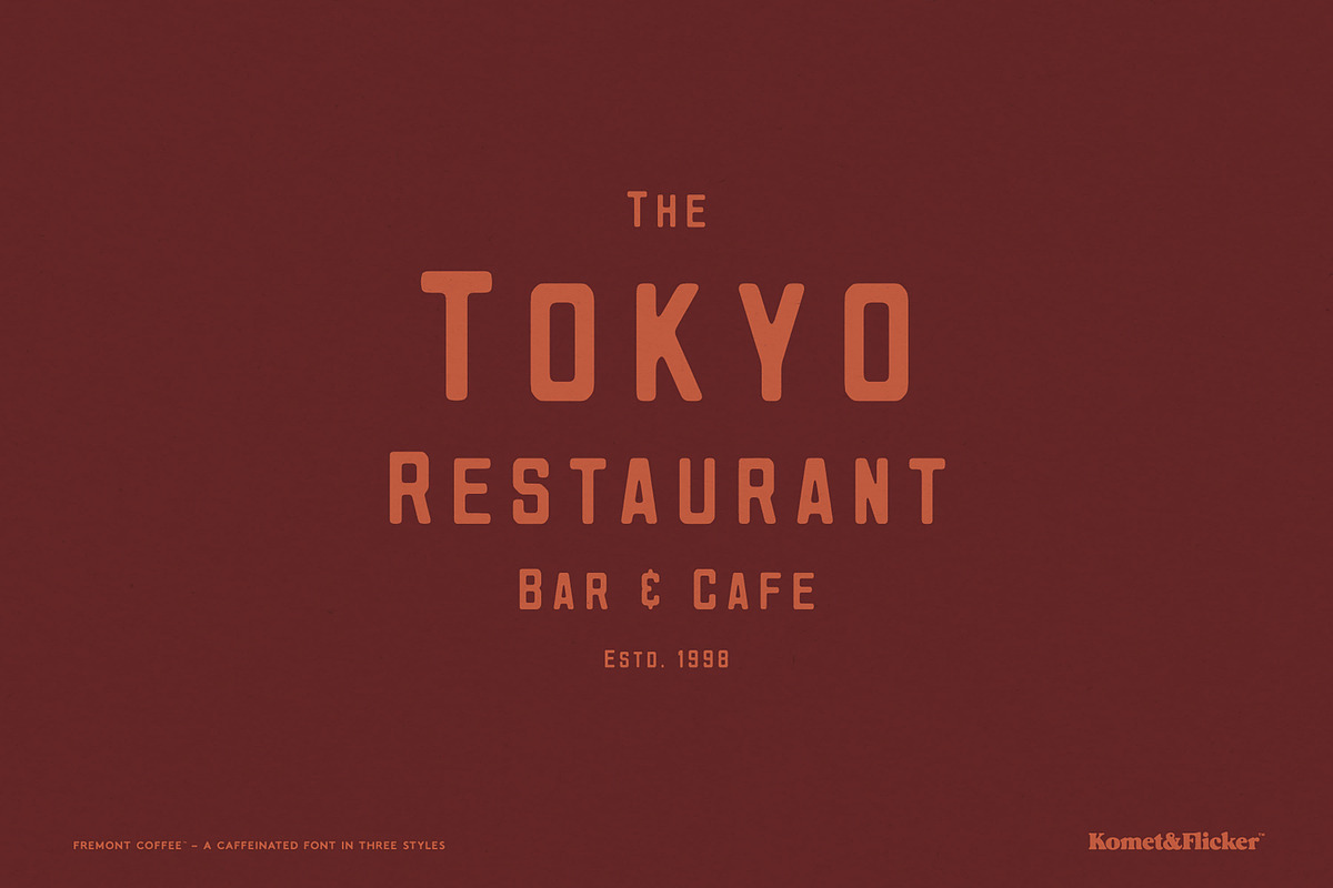 Fremont Coffee - A Caffeinated Font, a Sans Serif Font by Komet & Flicker (Photo 8 of 14)