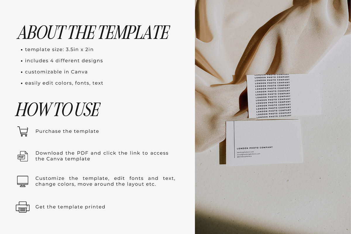 Photographer Business Card Template, a Business Card Template by Blush Created (Photo 3 of 8)