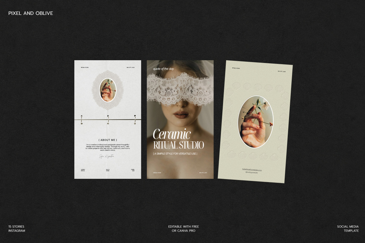 RITUAL / Stories Social Media KIT, a Social Media Template by Pixel And Oblivé (Photo 4 of 6)