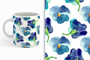 Watercolor violets, a Decorative Illustration by Colibri Watercolor (Thumbnail 5 of 6)