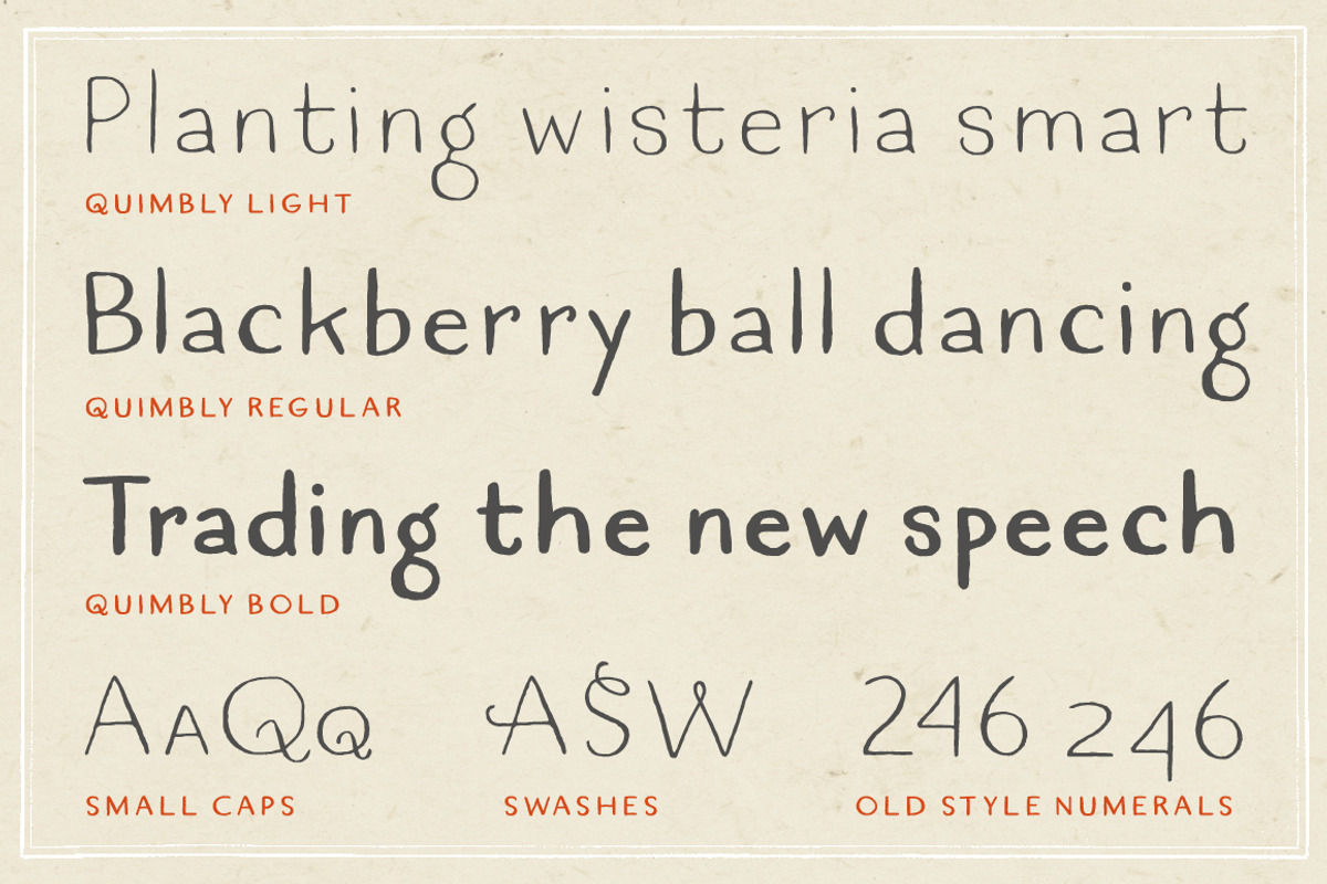 Quimbly Font Trio preview 3