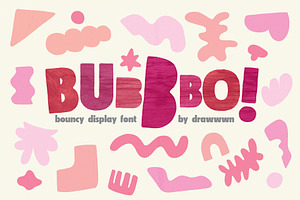 Bubbbo - Fun and chunky font