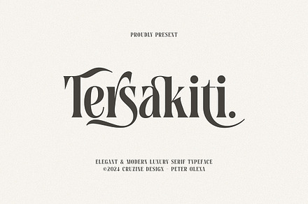 Tersakiti Elegant Modern Serif