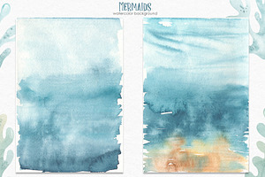 Mermaids Watercolor Collection