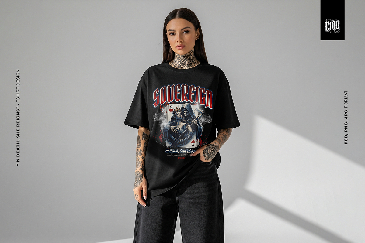 Sovereign - T-Shirt Design Gothic, an Object Graphic by Cmd Project (Photo 3 of 10)