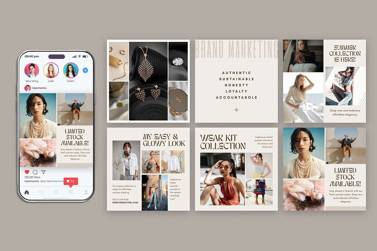 Instagram Post Template Social Media, a Social Media Template by Miyaji75 (Photo 8 of 10)