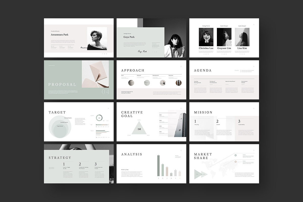 Strategy Presentation Template, a Presentation Template by Simple P. (Photo 8 of 12)