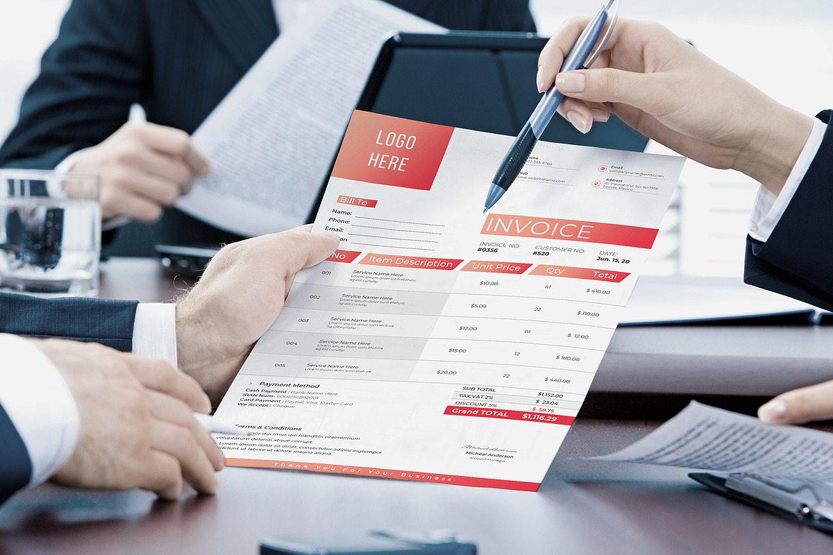 Invoice Excel Google Sheets Word, a Stationery Template by Tbunny (Photo 6 of 7)