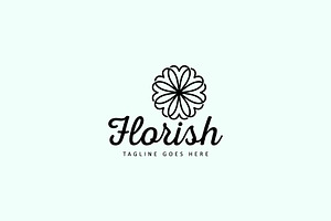 Geometric Flower Logo