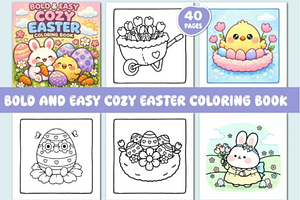 BOLD and EASY COZY EASTER, a Seasonal Illustration by Ink Gallery