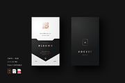 Vertical Business Card Template, a Business Card Template by Ctrl space studio (Thumbnail 1 of 5)