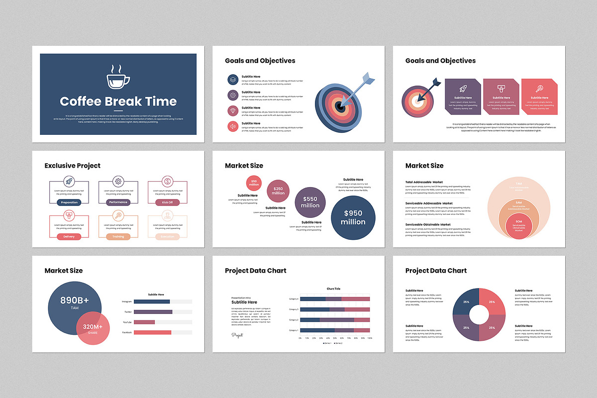 Matrix Presentation Template, a Presentation Template by CreativeSlides ...