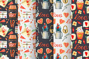 Valentines Day watercolor Set, an Illustration by annasokol_ (Thumbnail 7 of 12)