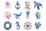 Nautical and Marine Clipart, an Animal Illustration by Design Market (Thumbnail 2 of 4)