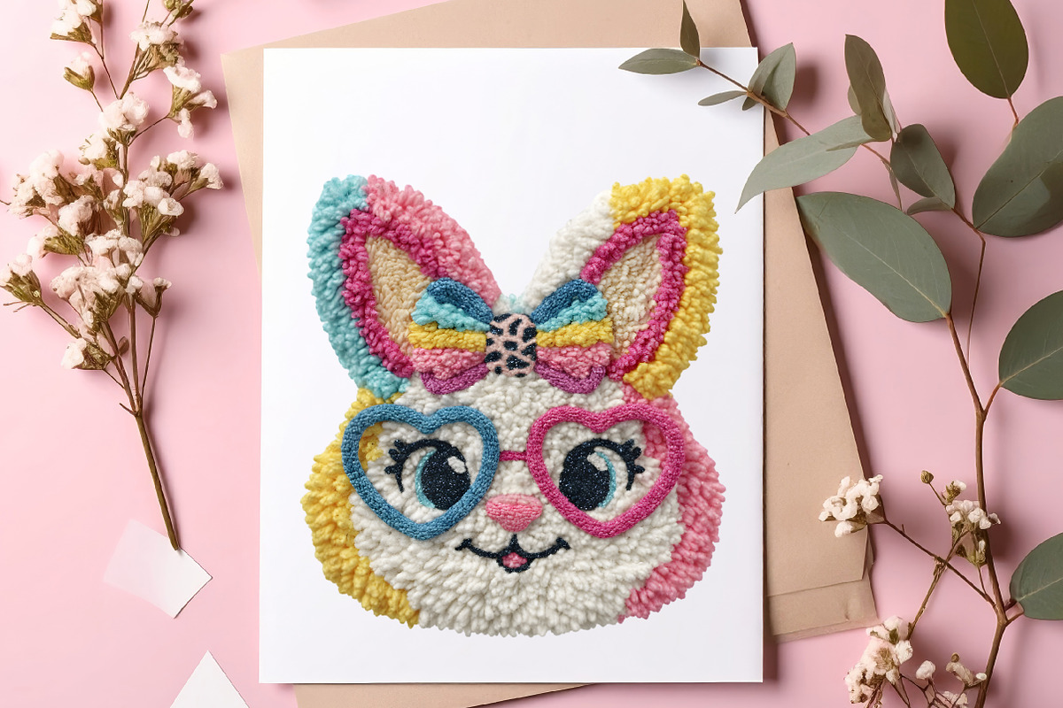 Latch Hook Easter Bunny Png Yarn, an Illustration by SinaCreation (Photo 2 of 7)