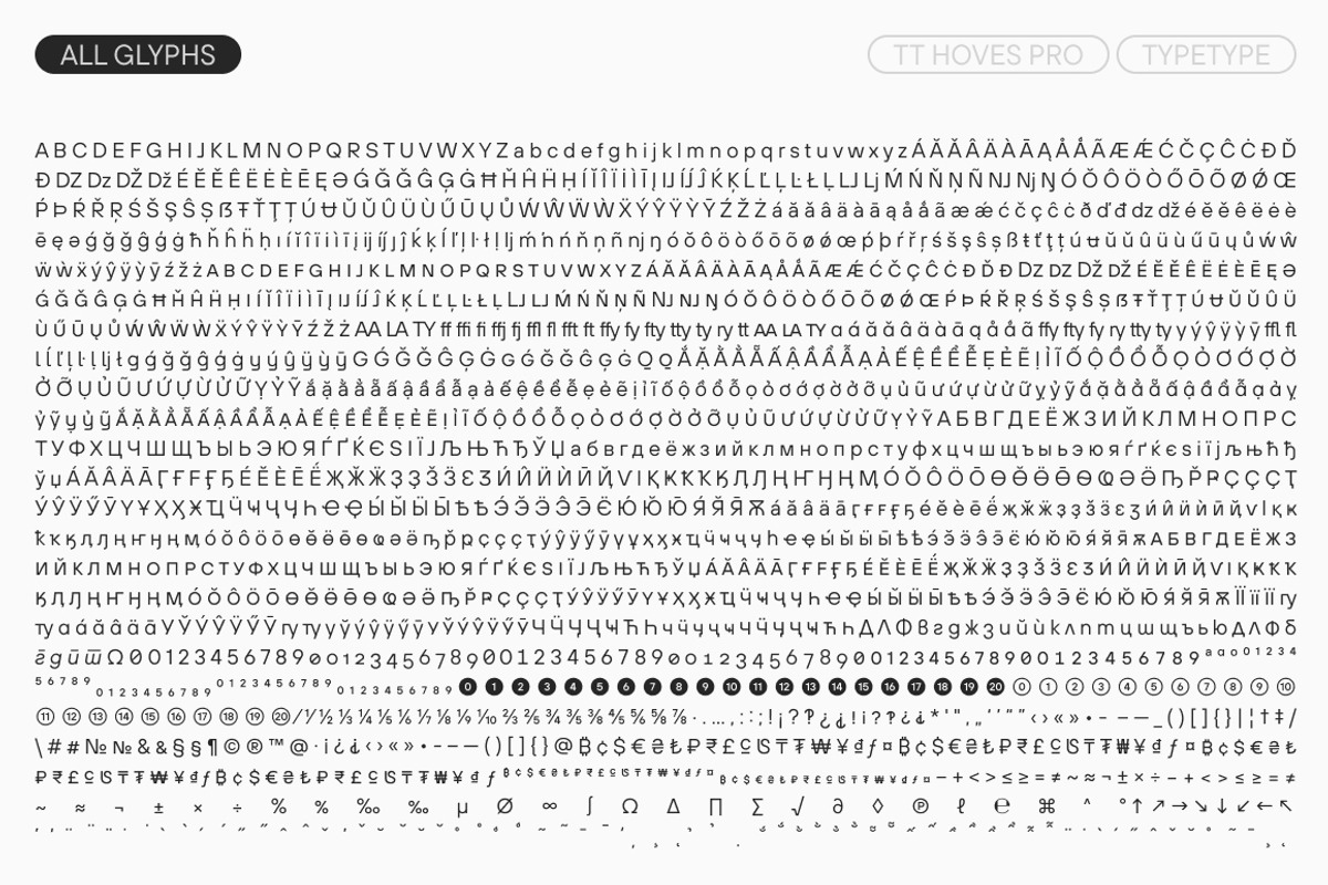 TT Hoves Pro Basic, a Font by TypeType (Photo 10 of 15)