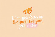 Orange Juice | Playful font, a Font by JuliaVolkova (Thumbnail 2 of 7)