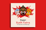 Jagannath Rath Yatra Banner Template, a Social Media Template by nandinigraphics (Thumbnail 2 of 3)