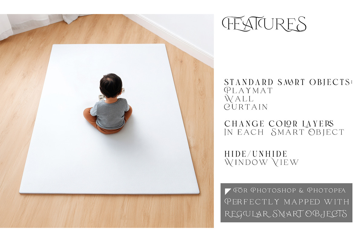 Baby Playmat Mockups 2 Shapes, a Product Mockup by mock-ups (Photo 3 of 50)