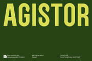 Agistor - Sans Serif Display, a Sans Serif Font by Brainwaves.Studio (Thumbnail 1 of 9)