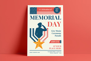 Memorial Day Flyer Template, a Flyer Template by VictorThemes