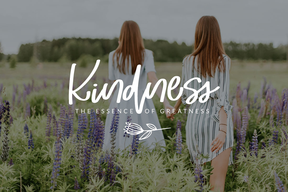 Sweet Hills Script Font + Dingbats, a Script Font by Creator Goodies (Photo 9 of 11)