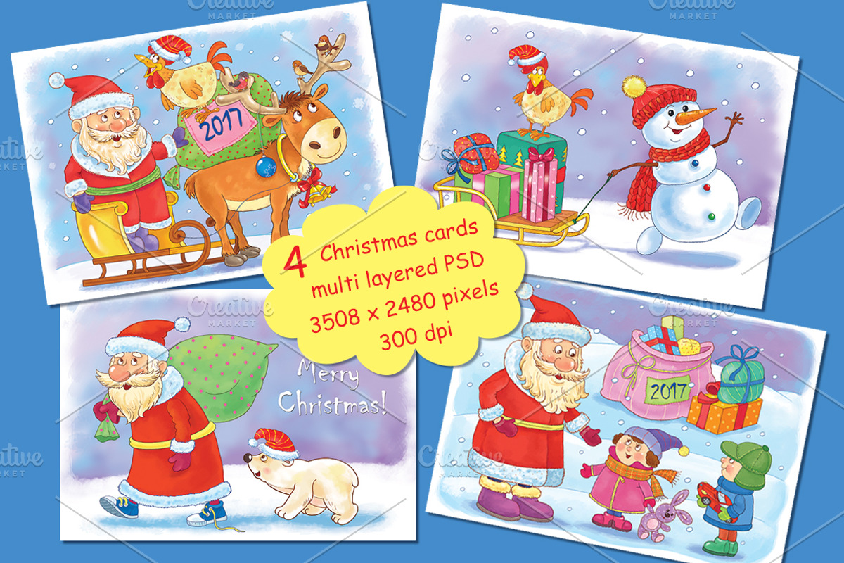 Christmas and New Year collection, a Decorative Illustration by Haso (Photo 2 of 6)