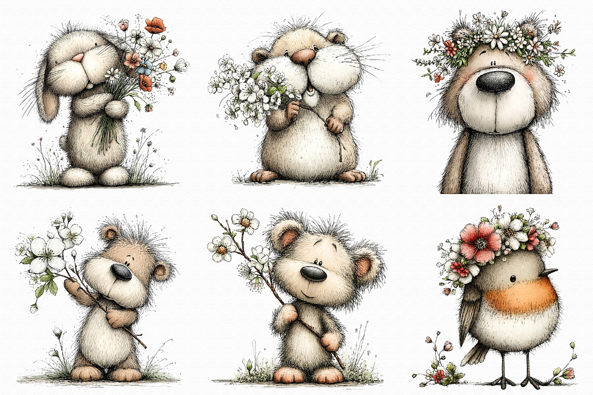 Whimsical Spring Woodland Animals, an Illustration by Libby Wishes (Photo 7 of 8)