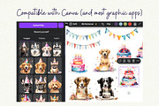 Pawfect Birthday Dog Breeds Clipart, an Object Graphic by Anna Design Studio (Thumbnail 7 of 10)